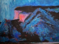 Kiesgrube (Acryl auf Papier)