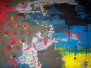 ohne Titel (Acryl, Mrtel auf Papier)