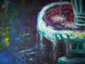Brunnen (Acryl auf Papier)