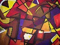 Schiffe auf strmischer See (Acryl auf Papier)