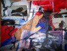 im Winter... (Acryl, Kirschholz, Zeitung auf Faserpapier)