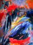 ohne Titel (Acryl auf Papier)