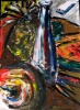 Stillleben IV (Acryl auf Papier)